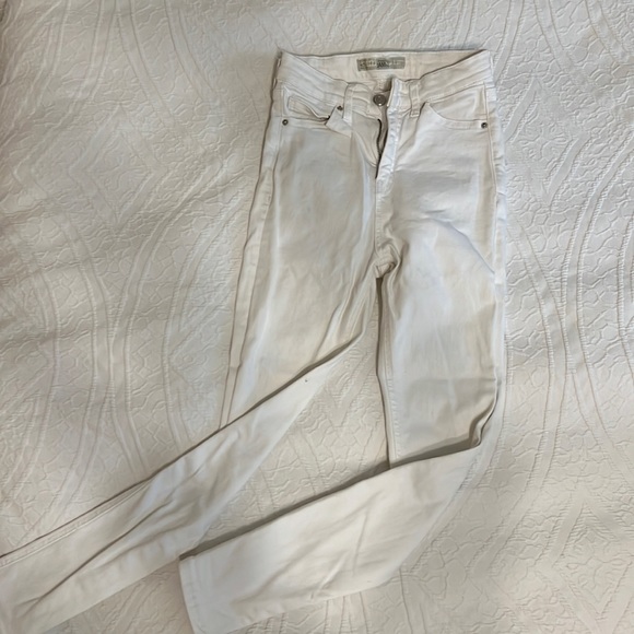 White skinny jeans Jamie - top shop size 24 - Picture 1 of 2
